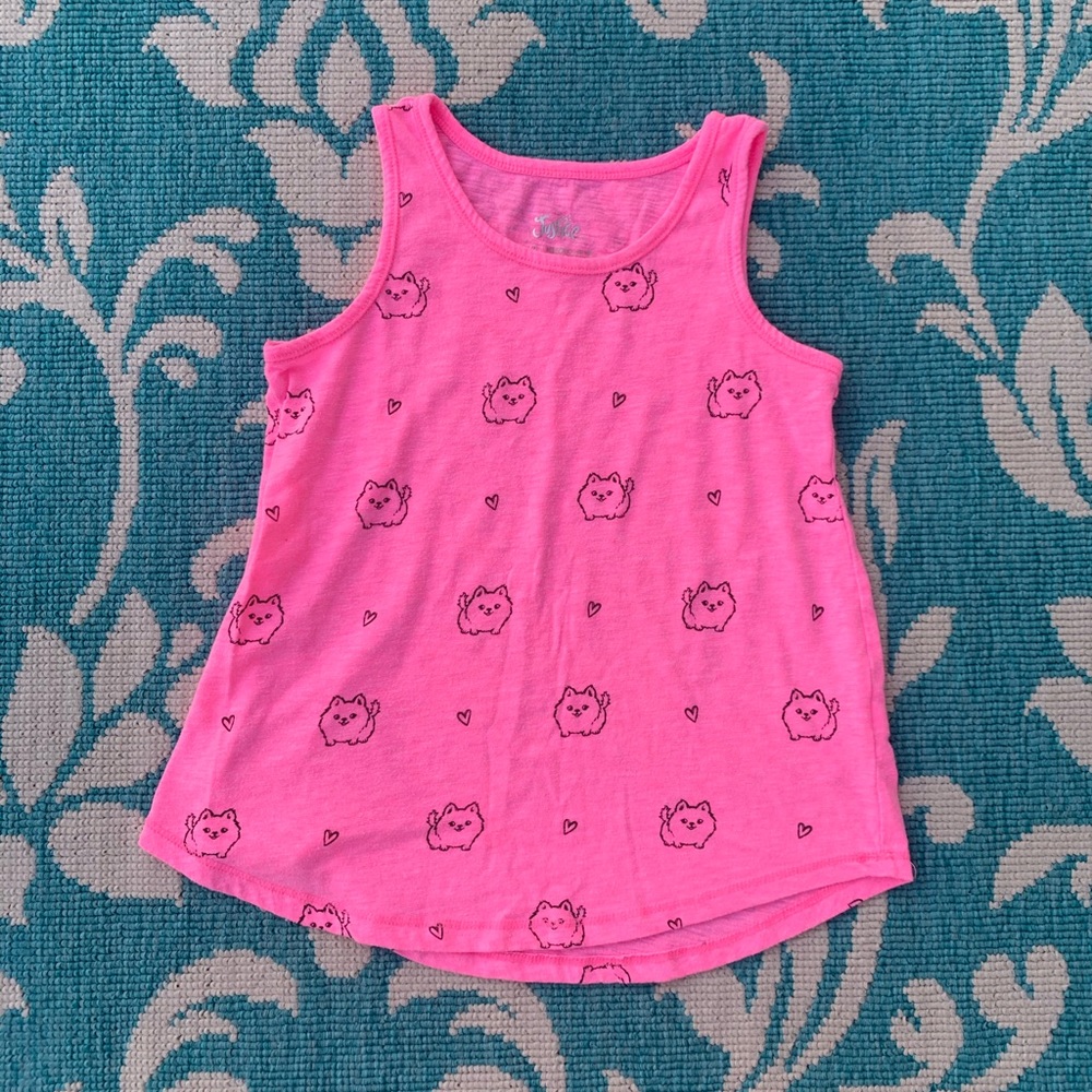 💞Girls Justice tank top 🐶 size 6/7💞